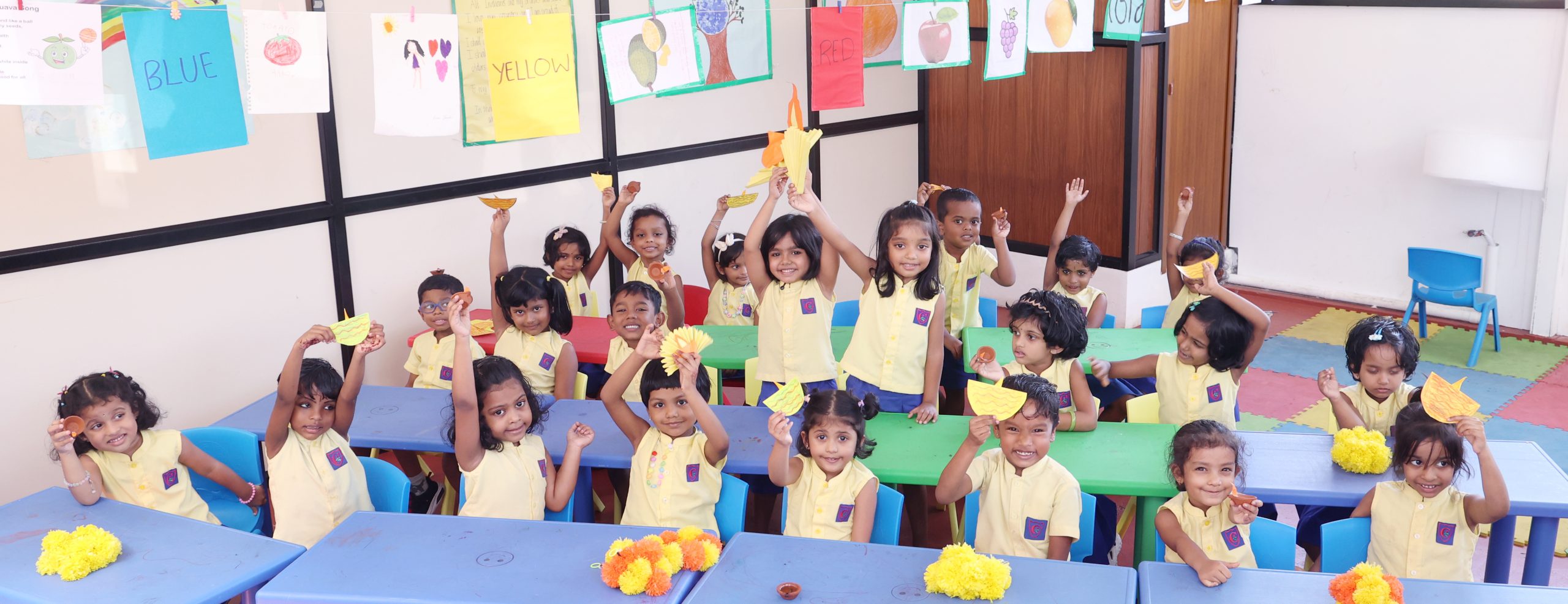 Teacher supporting students